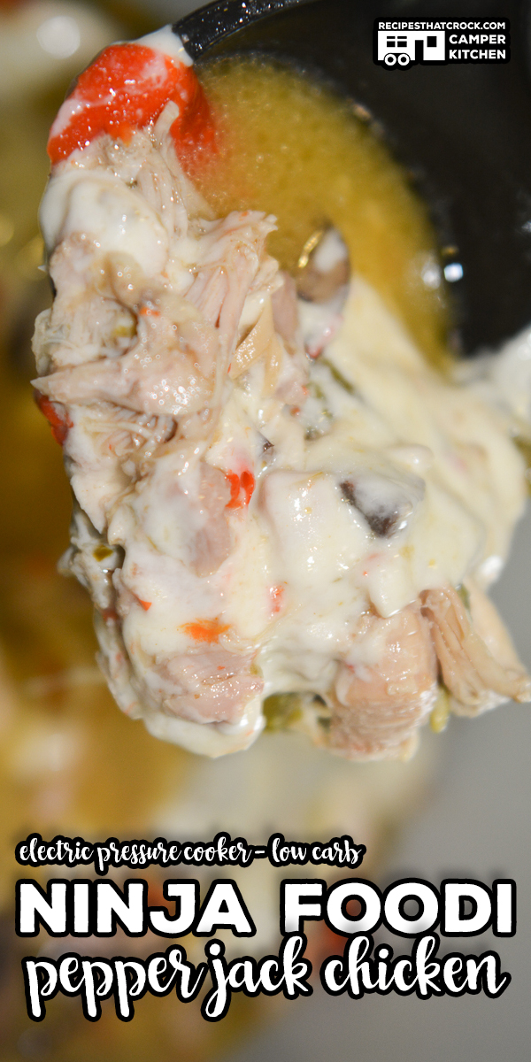 Our Ninja Foodi Pepper Jack Chicken (Electric Pressure Cooker - Low Carb) is a long time reader favorite. Tender chicken, flavorful veggies and spicy pepper jack cheese make this one pot meal a regular on our meal rotation. via @recipescrock