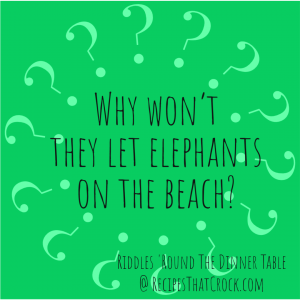 Why won't they let elephants on the beach?