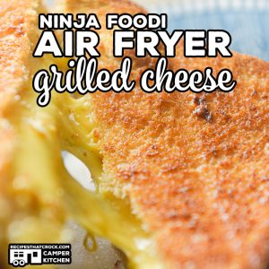 This recipe for Air Fryer Grilled Cheese is a super easy Ninja Foodi or traditional Air Fryer recipe that makes a perfectly toasted outside and melted cheesy inside. Low carb options too!