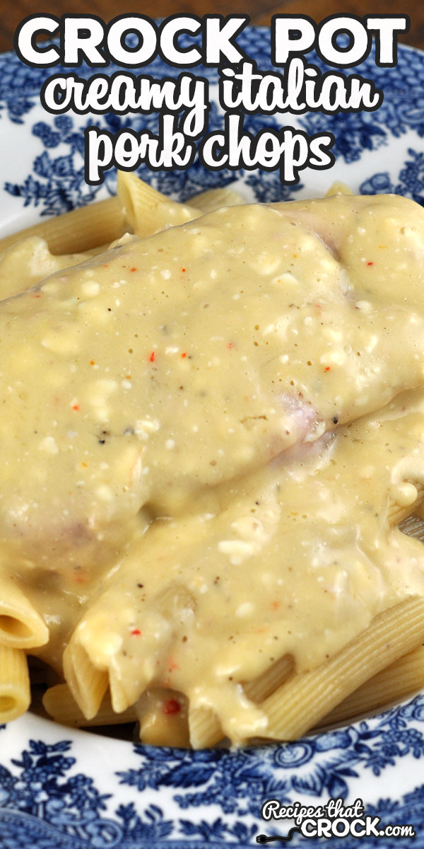Take dinner up a notch with this amazing Creamy Italian Crock Pot Pork Chops recipe! It is simple to throw together with a phenomenal flavor!