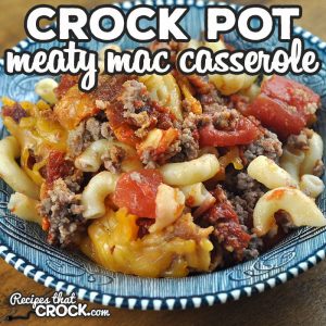 This Crock Pot Meaty Mac Casserole recipe was an instant hit at my house! I bet you and your loved ones will love it as well! Better yet? It is easy to make!