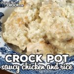 This Saucy Crock Pot Chicken and Rice recipe is so simple to throw together and has such amazing flavor! Everyone at your table will love it!