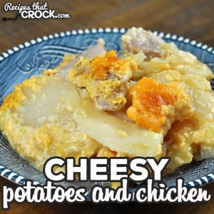This Cheesy Potatoes and Chicken recipe for your oven is delicious and simple to throw together! It is a great comfort dish any day of the week!