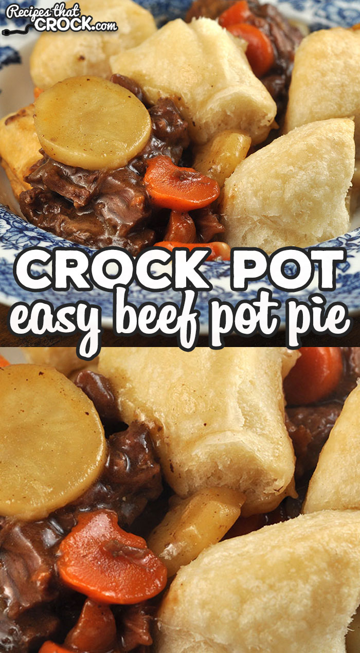 It does not get any easier than this amazing Easy Crock Pot Beef Pot Pie recipe! It is filling, delicious and super simple to throw together! via @recipescrock