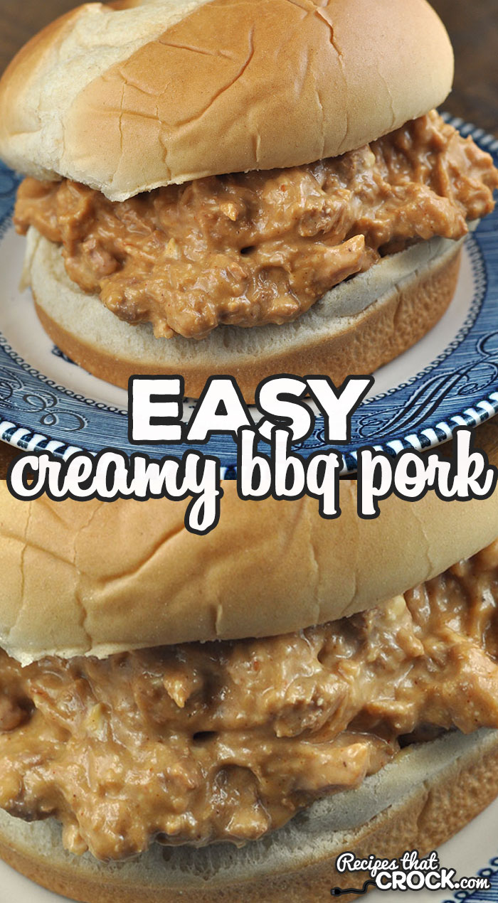 We took our Easy Creamy Crock Pot BBQ Pork and made it even faster with this Easy Creamy BBQ Pork stove top recipe! Same great taste, just quicker!