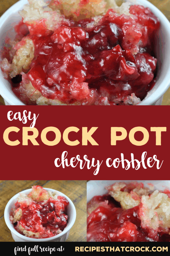 You won't believe how simple our Easy Crock Pot Cherry Cobbler recipe is to make! So easy to put together, but the flavor is absolutely delicious! This cherry dessert is a perfect weekday treat or great holiday dessert.