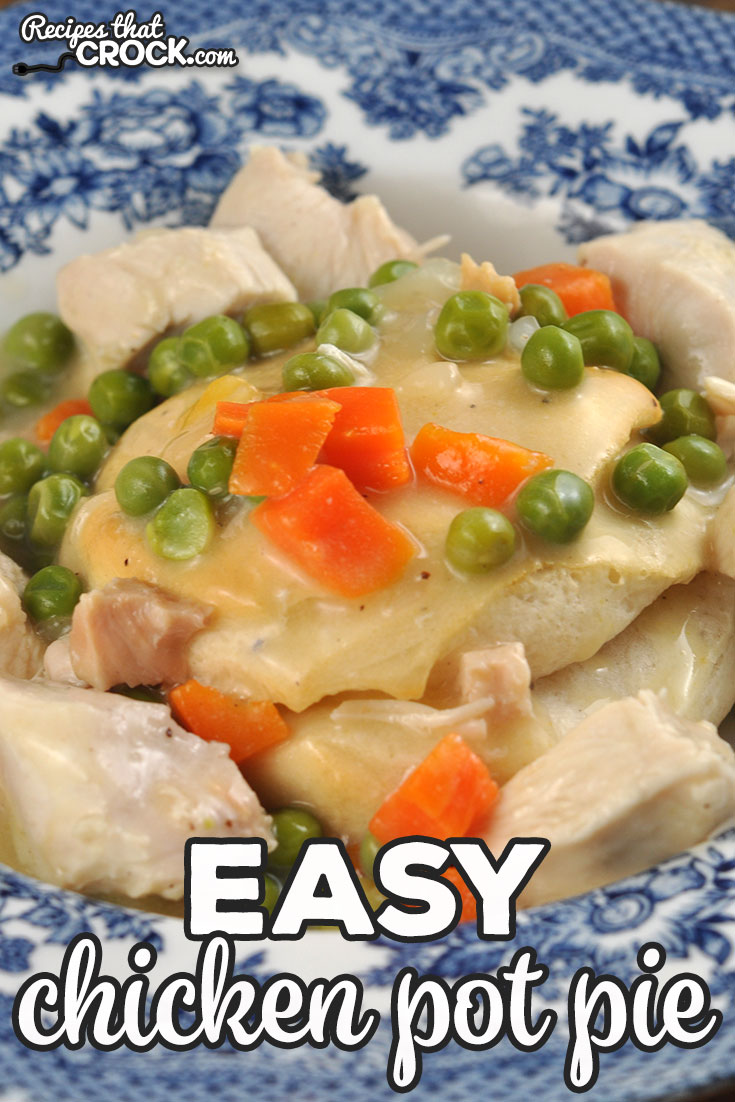 This Easy Chicken Pot Pie recipe for your stove top is absolutely delicious and gives you a homemade dinner in less than 45 minutes!