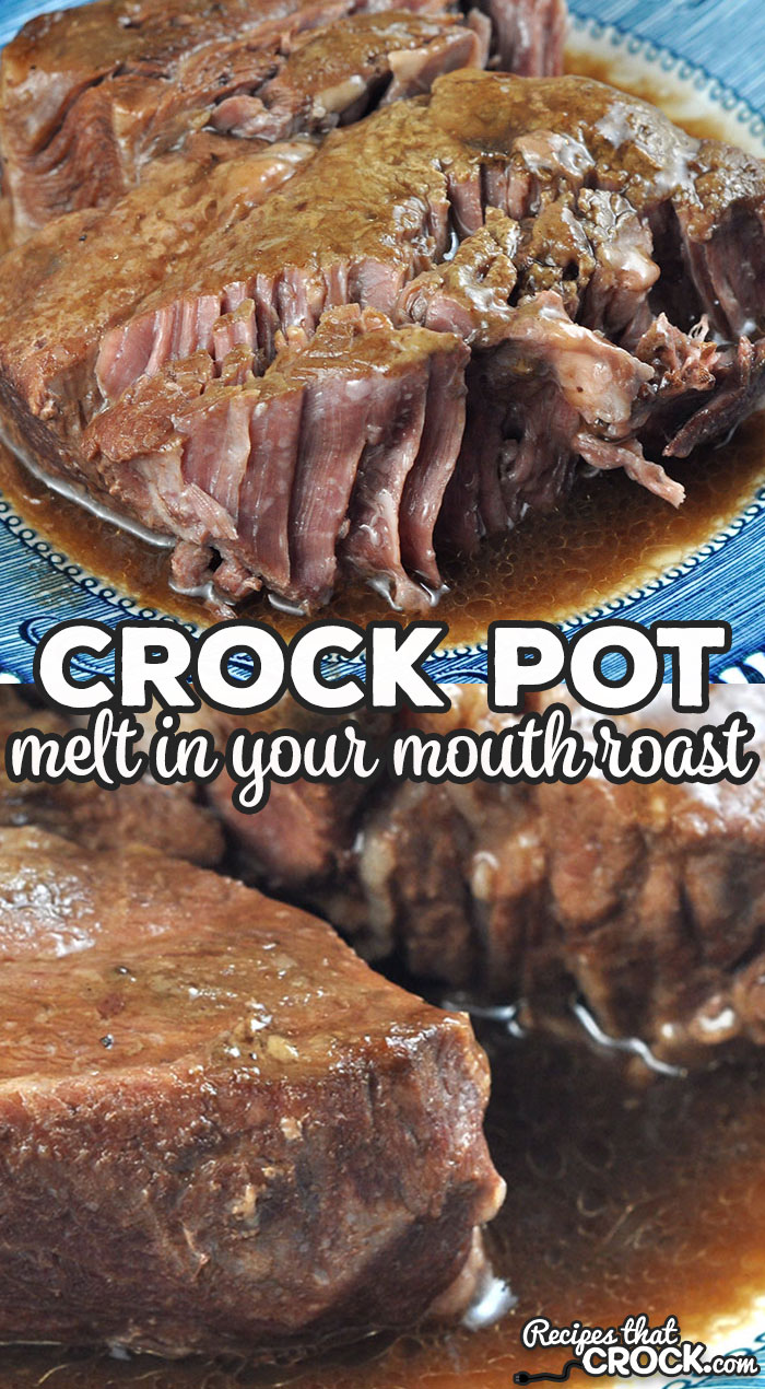 If you are looking for a super easy recipe that tastes divine, look no further! This Melt in Your Mouth Crock Pot Roast is just that! It is so delicious!
