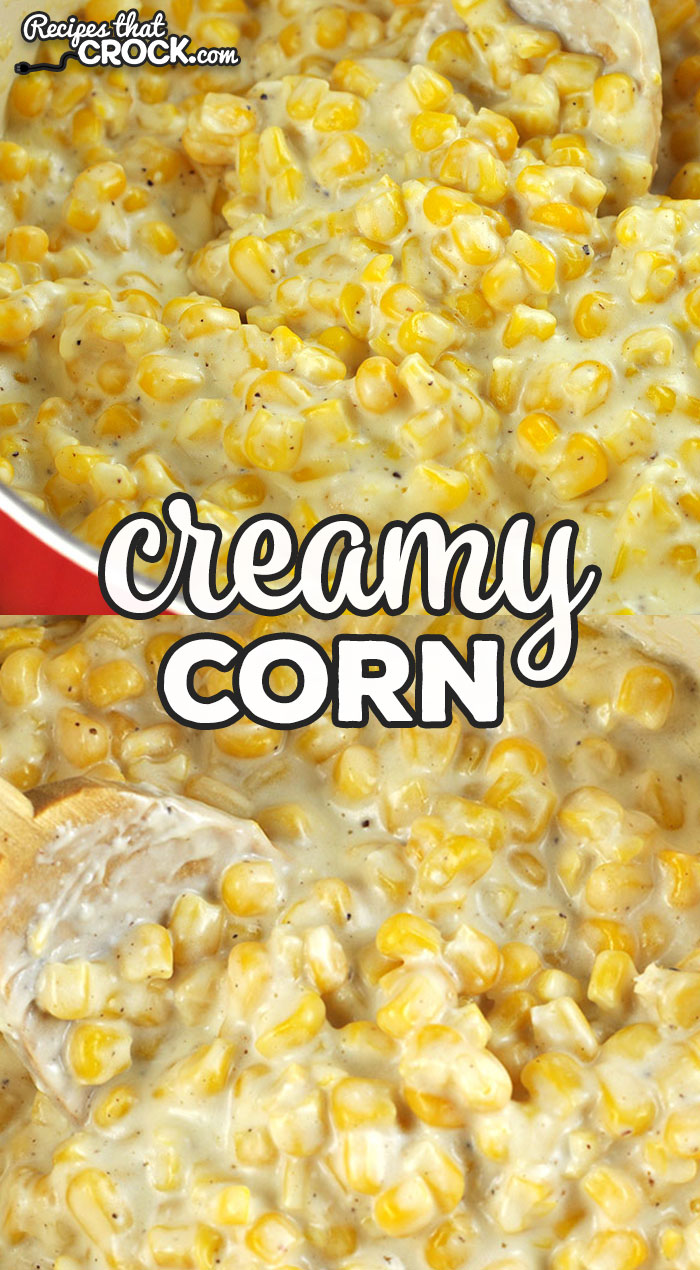 This Creamy Corn recipe is the stove top version of our reader favorite Creamy Crock Pot Corn recipe! You are going to love it! So yummy!