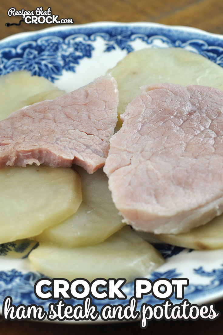 I took Momma's tried and true electric skillet recipe and turn it into this Crock Pot Ham Steak and Potatoes recipe! It is so easy and delicious!  via @recipescrock