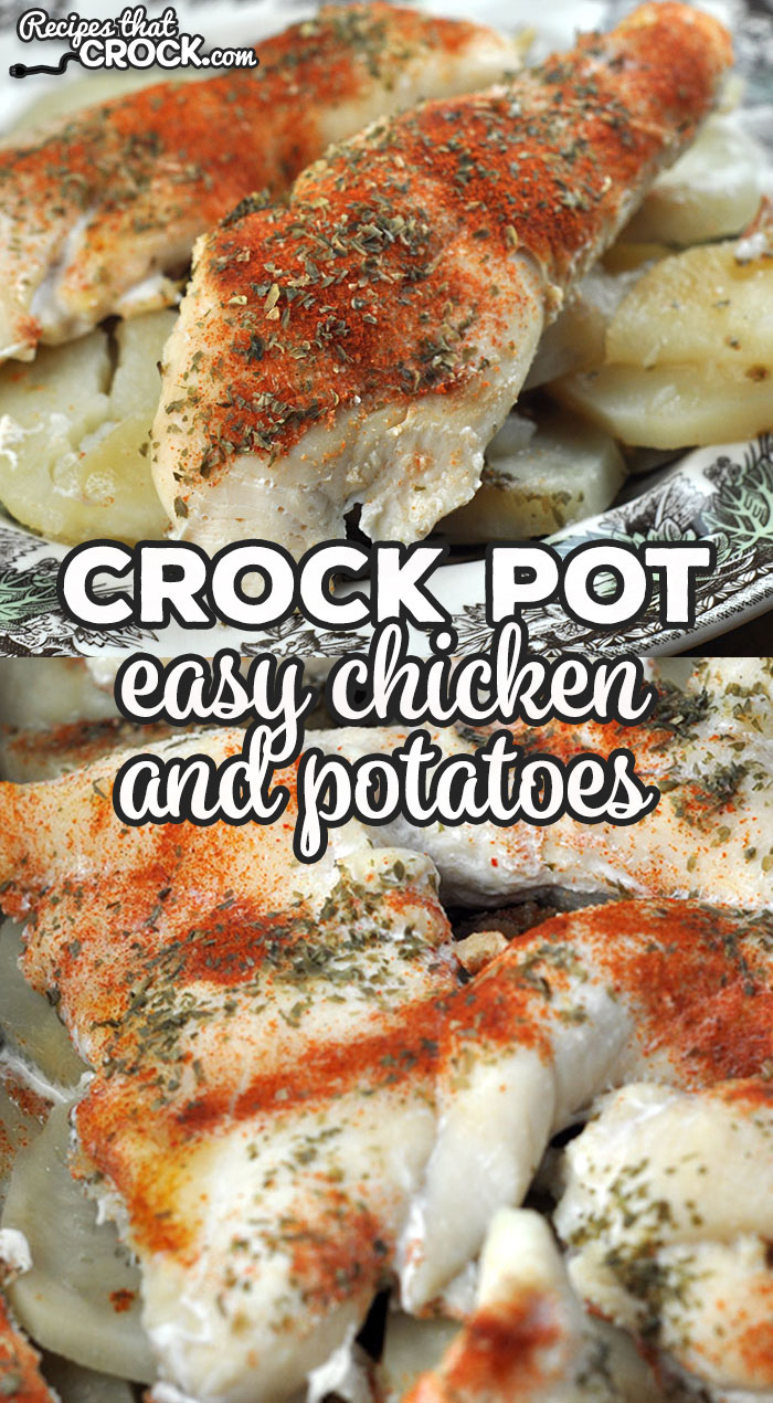 If you are looking for a recipe an easy that is delicious, check out this Easy Crock Pot Chicken and Potatoes recipe! Yum!