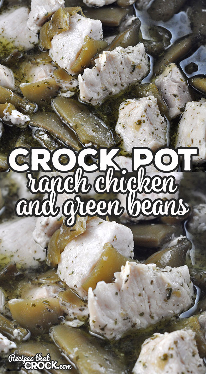 If you love a delicious recipe that is super simple to put together, then you are going to love this Ranch Crock Pot Chicken and Green Beans recipe!