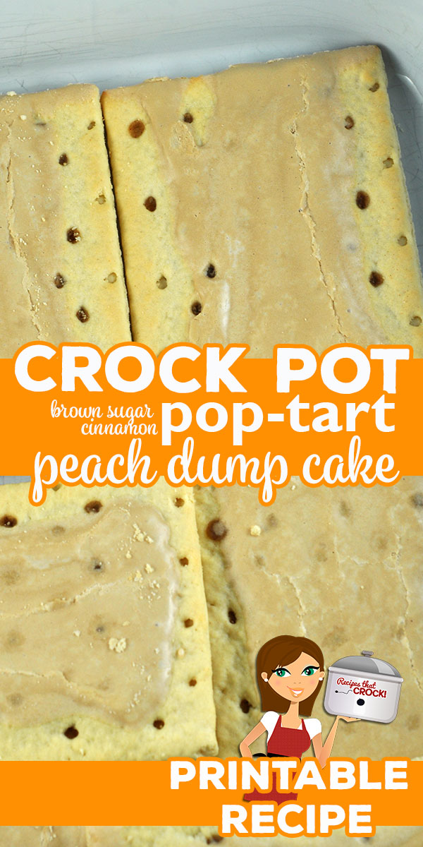 If you are in the mood for a rich dessert and love peaches, you do not want to miss this Crock Pot Brown Sugar Cinnamon Pop Tart Peach Dump Cake! via @recipescrock