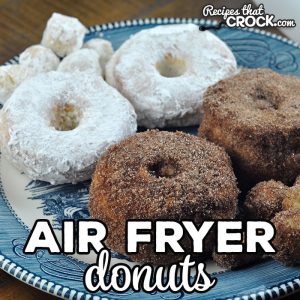 With this Air Fryer Donuts recipe, you can make delicious powdered sugar and cinnamon sugar donut holes and donuts at home! It is super easy to do too!