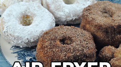With this Air Fryer Donuts recipe, you can make delicious powdered sugar and cinnamon sugar donut holes and donuts at home! It is super easy to do too!