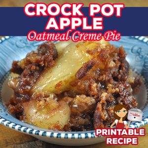 This 3 ingredient dessert is super simple to make and incredibly delicious. If you love apple desserts, check out this Crock Pot Apple Oatmeal Creme Pie!