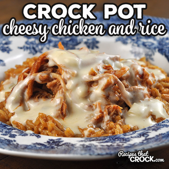 This Crock Pot Cheesy Chicken and Rice combines 3 delicious recipes to give you a restaurant quality meal at home! We love having this restaurant favorite at home!