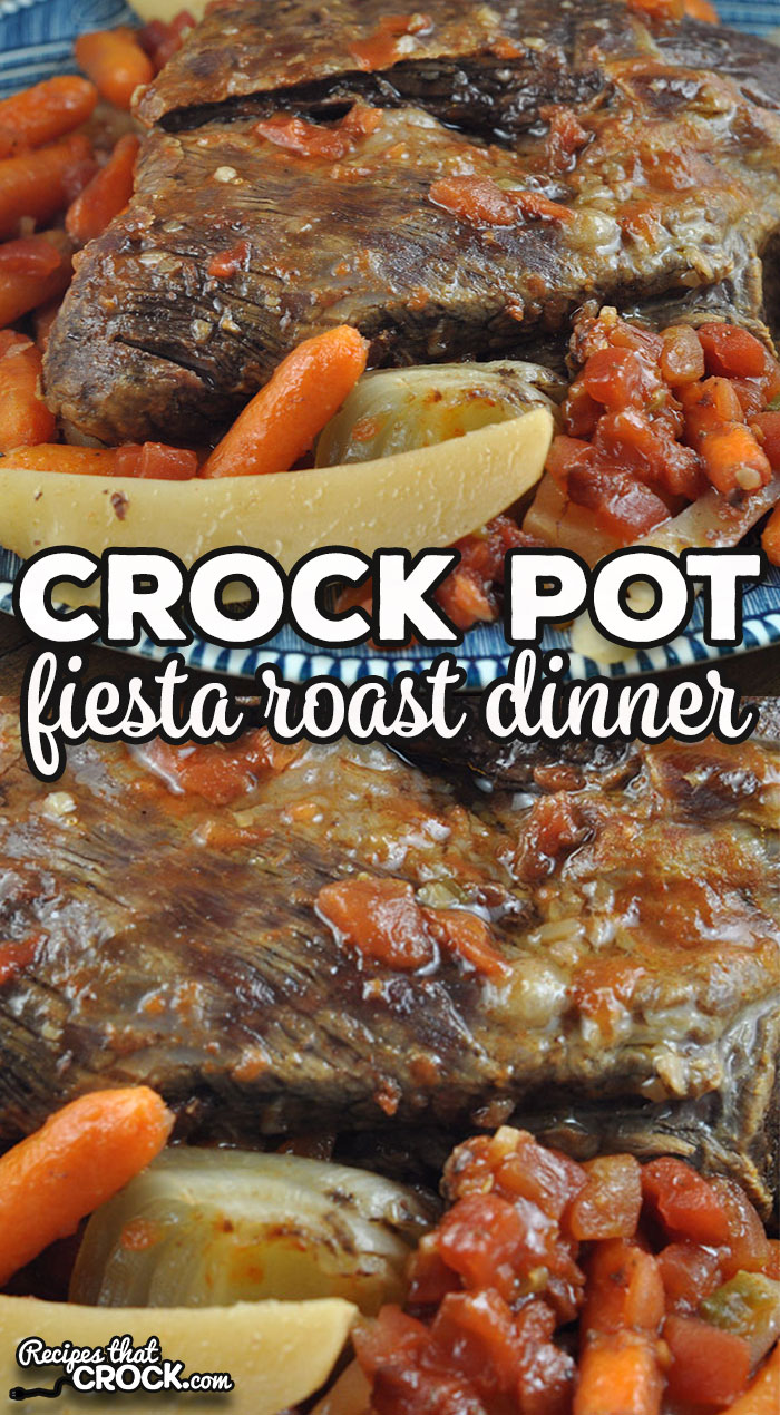 If you are looking for a one pot meal that is not the same ol' same ol', you do not want to miss this Crock Pot Fiesta Roast Dinner. It is incredibly delicious!