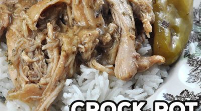 This Shredded Crock Pot Mississippi Chicken recipe is so versatile, easy to make and incredibly delicious! It is great over rice, noodles or in a wrap. Possibilities are endless!
