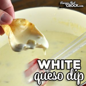 This White Queso Dip recipe is a stove top version of our tried and true crock pot recipe. It has the same amazing flavor you love from our crock pot recipe! So yummy!