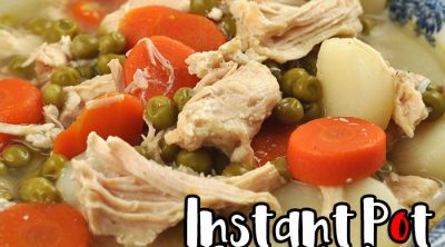 You can have a delicious soup in ready in less than 45 minutes with this 6 Can Instant Pot Chicken Vegetable Soup recipe! Easy and delicious.