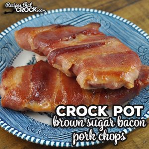 This 3 ingredient Brown Sugar Bacon Crock Pot Pork Chops recipe is absolutely delicious while being incredibly easy to make! It was an instant family favorite!