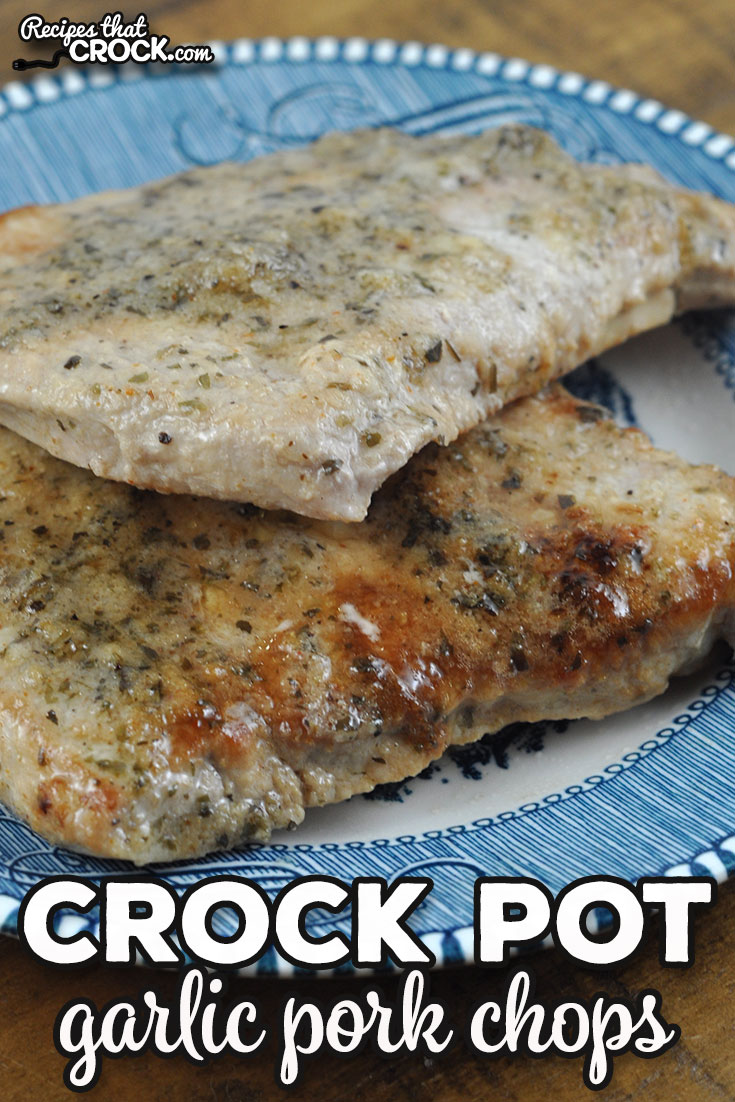 This Crock Pot Garlic Pork Chops recipe is packed full of flavor while still being super easy to throw together. It was an instant hit with my family! via @recipescrock