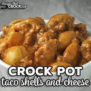 Do I have a treat for you! This Crock Pot Taco Shells and Cheese recipe is creamy, full of flavor and easy to make! Perfect for eating at home or to take to a party!