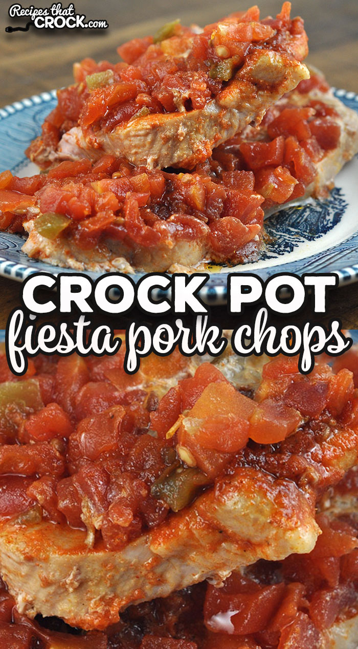 With only three ingredients, these Fiesta Crock Pot Pork Chops are easy to put together, but do not lack flavor. They are so yummy!