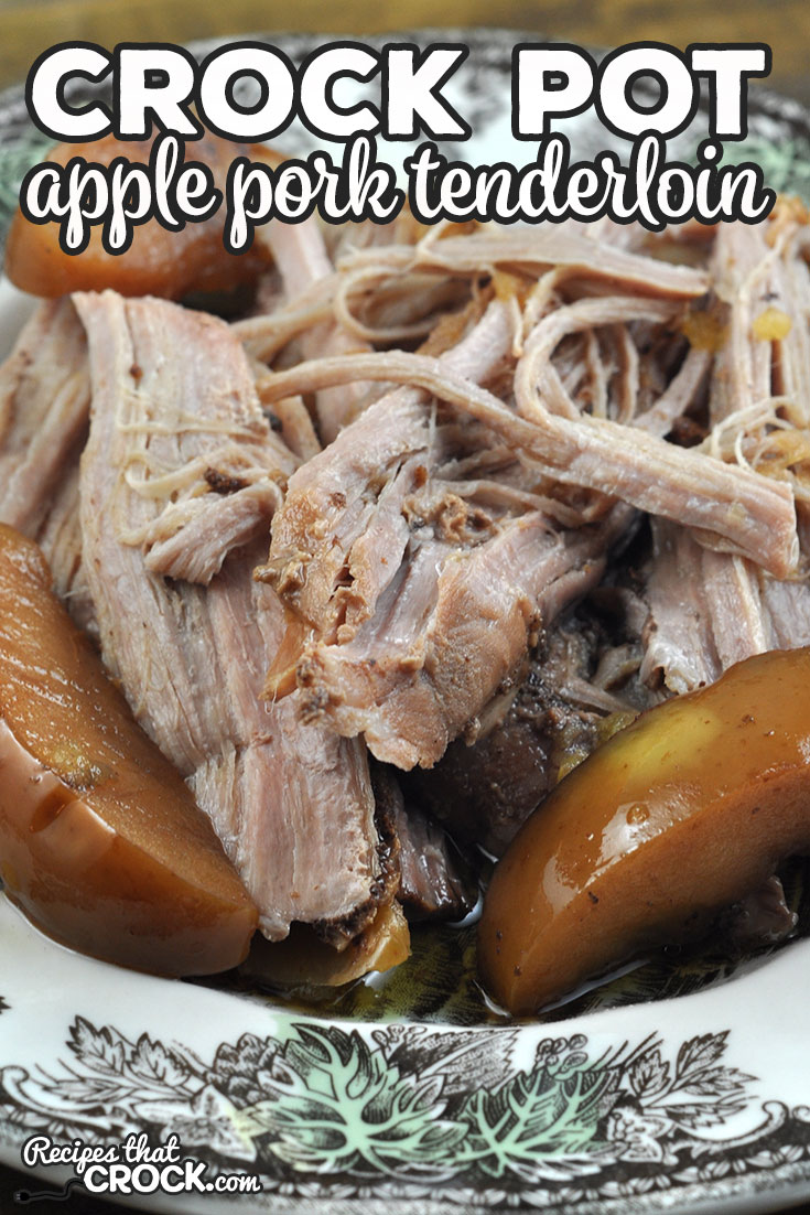 If you love the combination of sweet and tangy flavors, you are going to love this Apple Crock Pot Pork Tenderloin. It is so easy to make and full of flavor! via @recipescrock