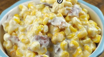 This Bacon Crock Pot Creamy Corn recipe takes our reader favorite Creamy Crock Pot Corn recipe and adds another level of flavor. Bacon! So yummy!