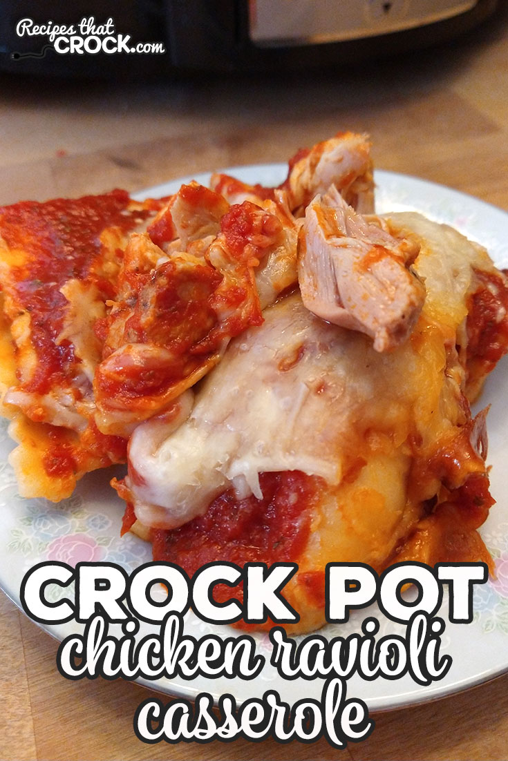 This Crock Pot Chicken Ravioli Casserole recipe is easy to throw together and full of flavor. The result is a hearty meal the entire family will enjoy!