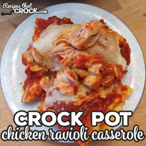 This Crock Pot Chicken Ravioli Casserole recipe is easy to throw together and full of flavor. The result is a hearty meal the entire family will enjoy!