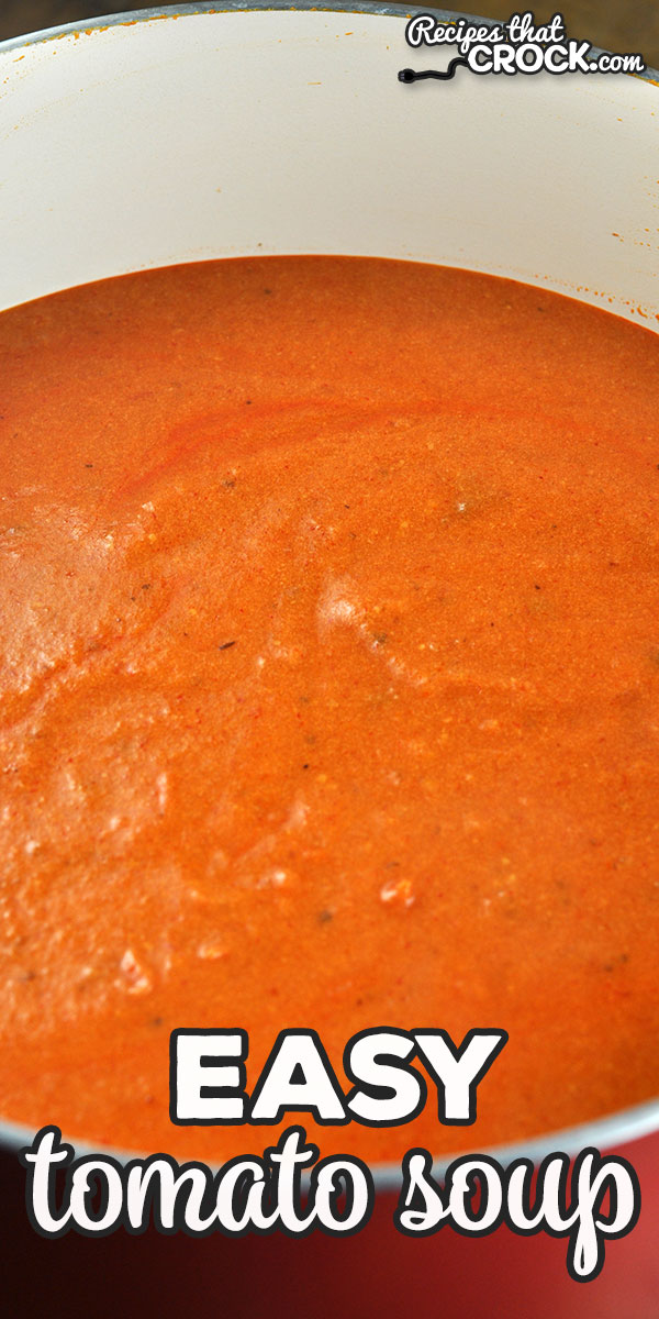 I took my favorite crock pot recipe for tomato soup and made it into a stove top recipe. Now you have this amazing Easy Tomato Soup recipe! via @recipescrock