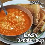 I took my favorite crock pot recipe for tomato soup and made it into a stove top recipe. Now you have this amazing Easy Tomato Soup recipe!