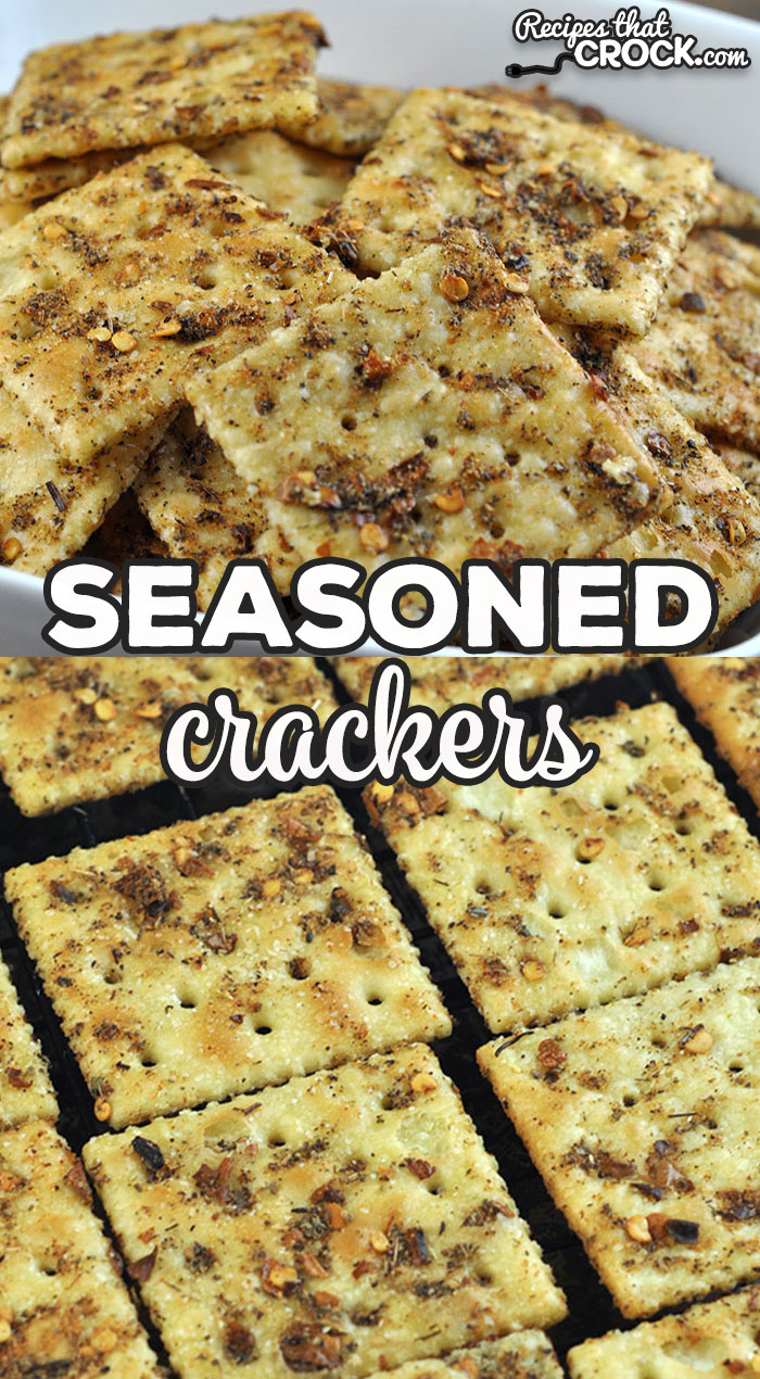 This Seasoned Crackers oven recipe is a quick and easy way to make up some yummy crackers to go with soup and more!