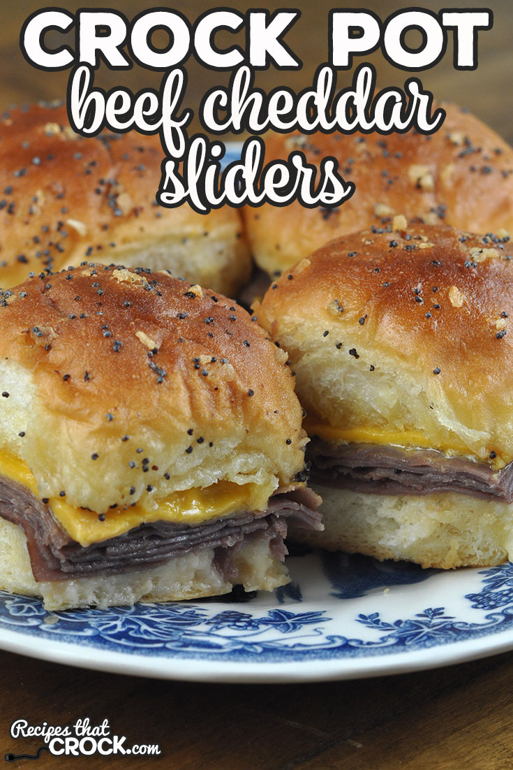 The flavor of these Crock Pot Beef Cheddar Sliders is amazing! You will love how easy it is to make these delicious sliders. They are a real crowd pleaser! via @recipescrock