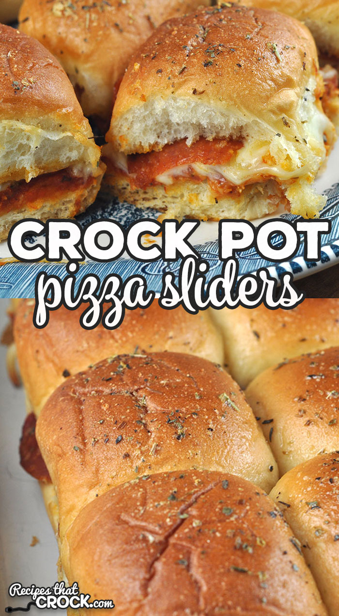 These Crock Pot Pizza Sliders are a crowd favorite! Better yet, they are super easy to throw together and cook quickly. Win win! via @recipescrock