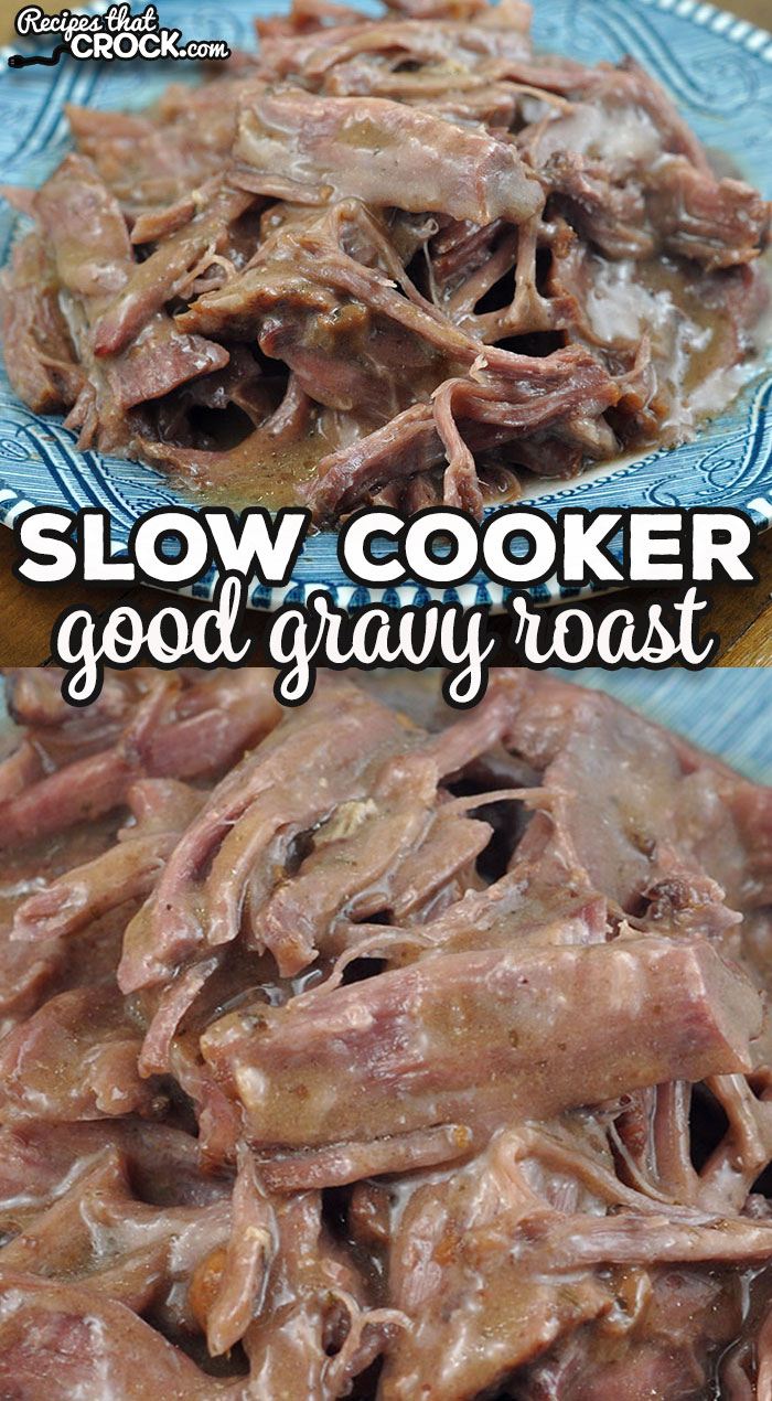 This Good Gravy Slow Cooker Roast is a tried and true recipe. It gives you a fall apart tender roast with an amazing flavor and delicious gravy. via @recipescrock