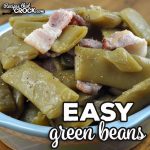 This Easy Green Beans stove top recipe is super simple and gives you a delicious side dish to go with a variety of your favorite main dishes!