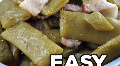 This Easy Green Beans stove top recipe is super simple and gives you a delicious side dish to go with a variety of your favorite main dishes!
