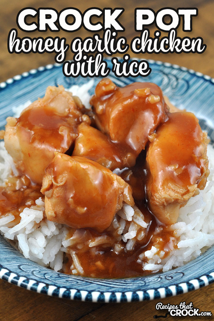We love this Honey Garlic Crock Pot Chicken with Rice recipe at my house, and I am sure you will too! Easy, flavorful and a real crowd pleaser!