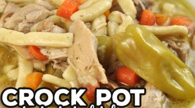 This Mississippi Crock Pot Chicken Noodle Soup recipe is divine! It is a hearty and flavorful soup that was an instant family favorite.