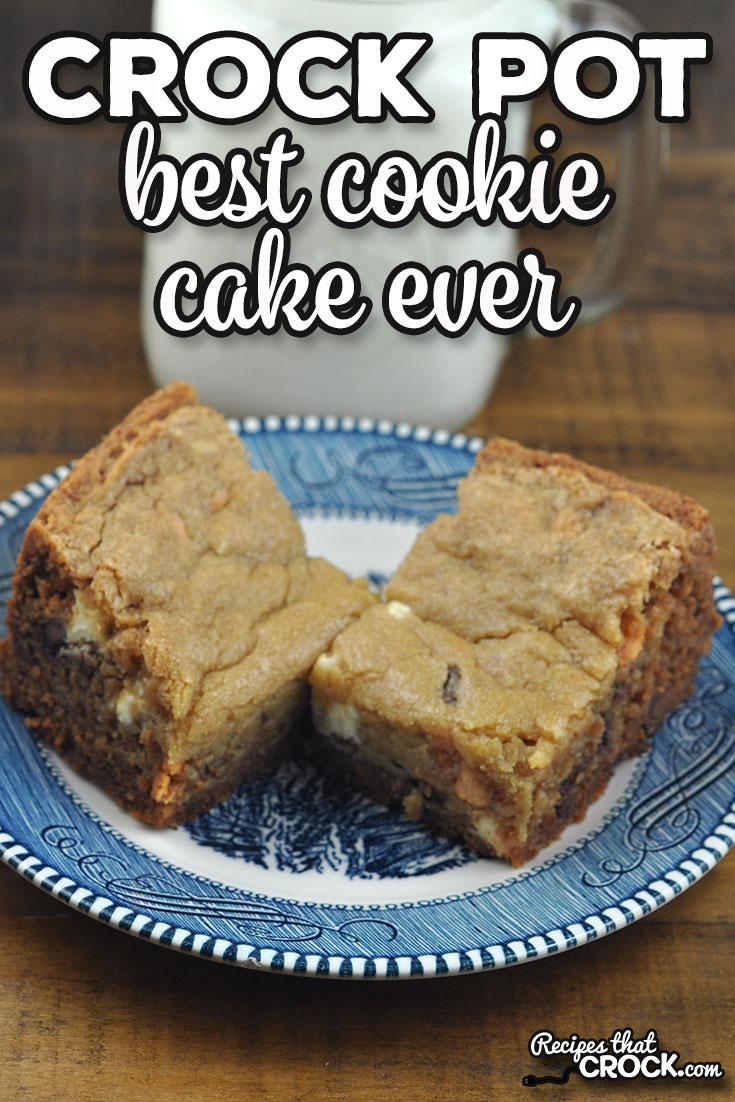 If you are looking for a dessert with tons of flavor and that will be an instant favorite, check out this Best Crock Pot Cookie Cake Ever. Yum! via @recipescrock