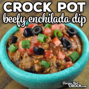 This Crock Pot Beefy Enchilada Dip recipe is super easy to make and quite the crowd pleaser! My family devoured it. I bet you will love it just as much!