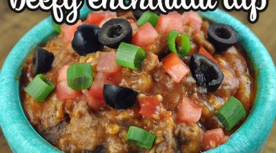 This Crock Pot Beefy Enchilada Dip recipe is super easy to make and quite the crowd pleaser! My family devoured it. I bet you will love it just as much!