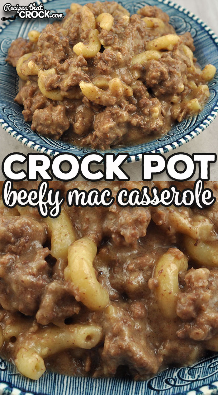 This Crock Pot Beefy Mac Casserole is a wonderful comfort food recipe that doesn't require you to cook your macaroni first. It is easy and delicious! crock pot beefy mac casserole - Crock Pot Beefy Mac Casserole Recipe - Crock Pot Beefy Mac Casserole