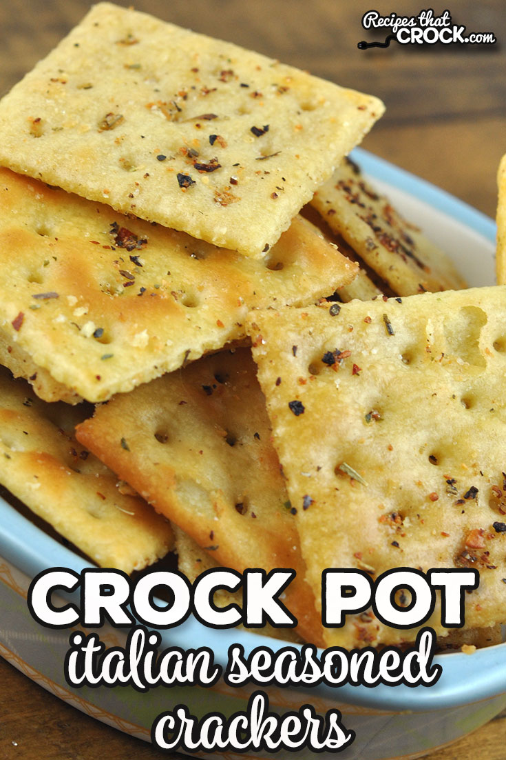 These Crock Pot Italian Seasoned Crackers are deliciously savory and easy to make. They were an instant favorite in my house. I bet you will love them too!