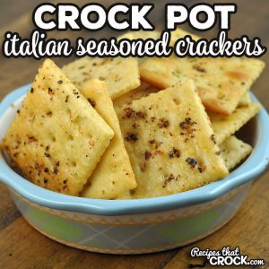 These Crock Pot Italian Seasoned Crackers are deliciously savory and easy to make. They were an instant favorite in my house. I bet you will love them too!