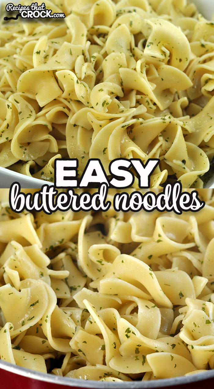 If you are looking for a flavorful recipe for egg noodles, you do not want to miss these amazing Easy Buttered Noodles. They are divine! via @recipescrock